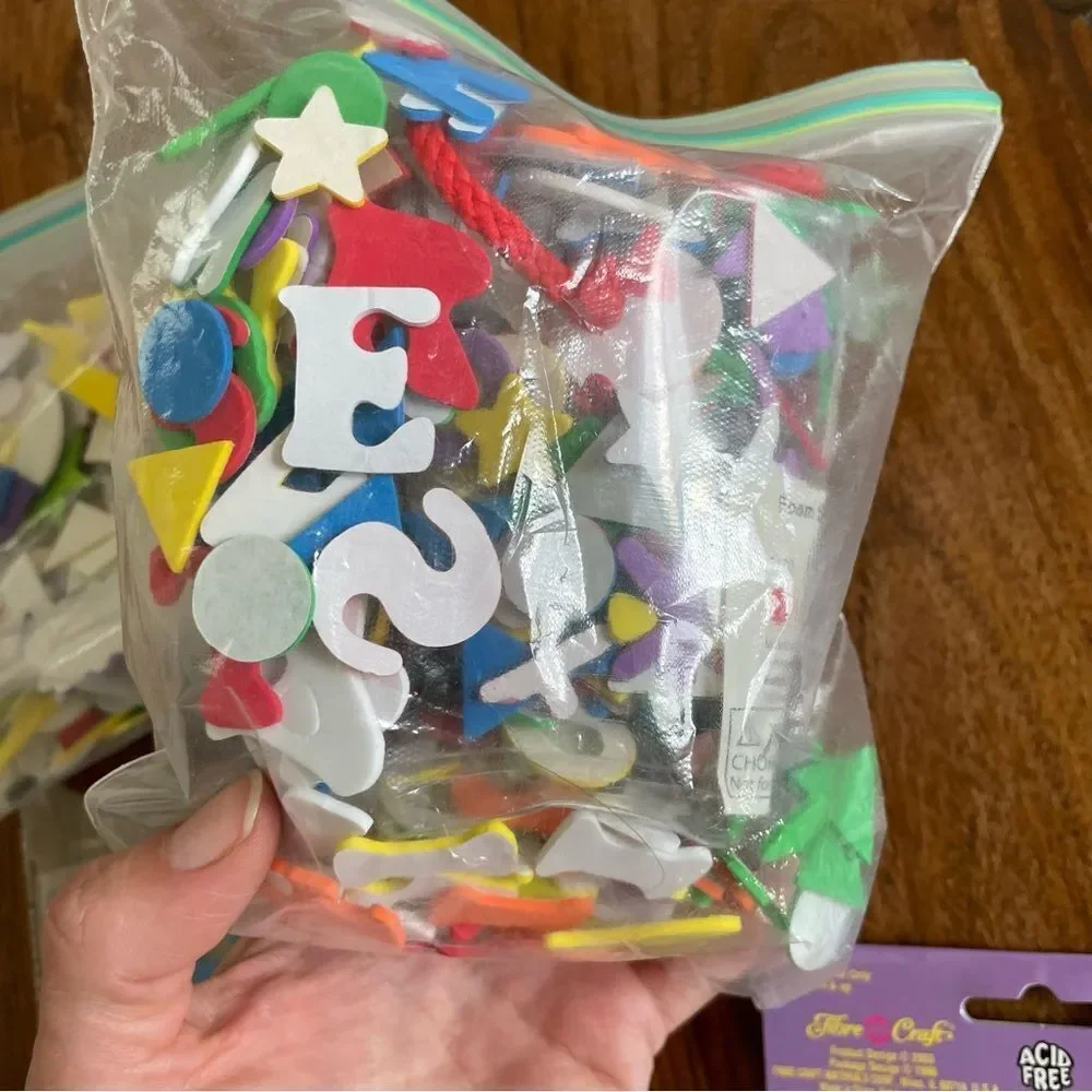 Lot of Variety of Adhesive Backed Foam Stickers